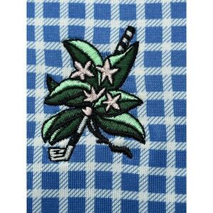 Donald Ross Men's‎ M Blue Geometric Print Golf Polo Shirt